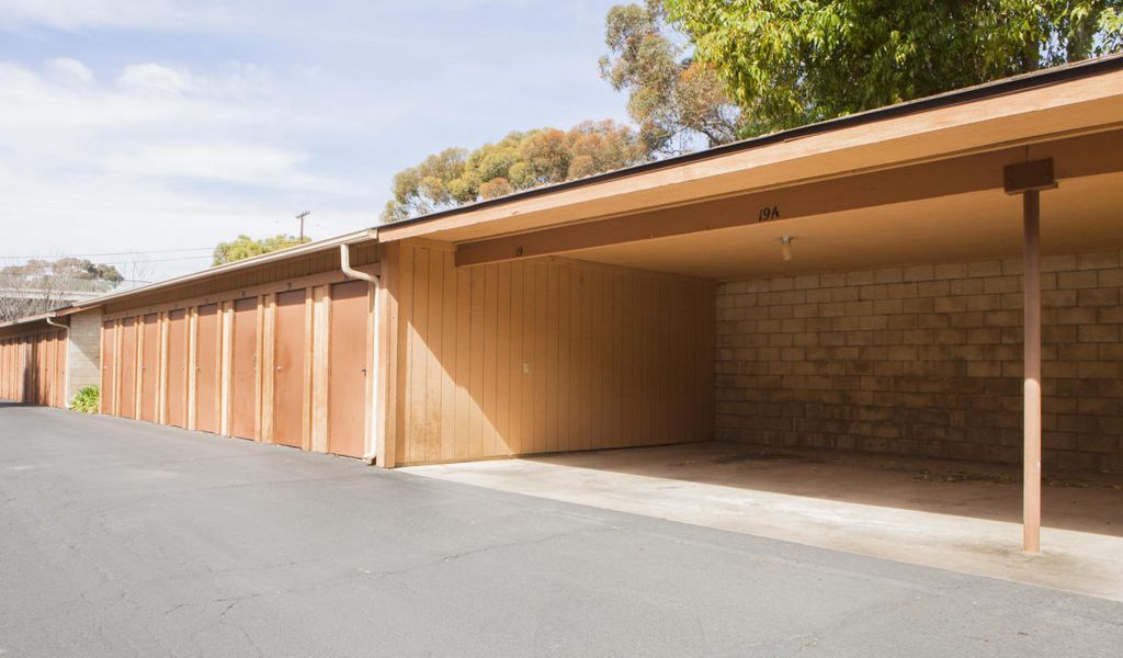 Creekside Terrace carports and storage